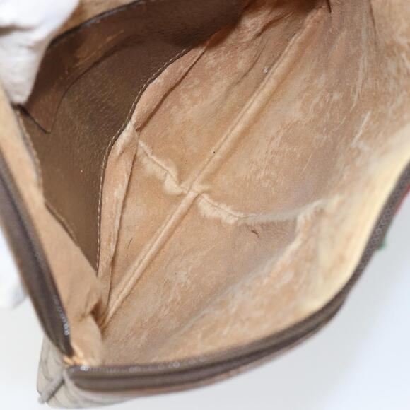 GUCCI GG Supreme Web Sherry Line Shoulder Bag PVC Beige 904 02 047 Auth hk2990 - Picture 10 of 16